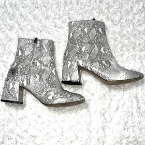 Urban Outfitters | Margot Patent Snake Print Boots